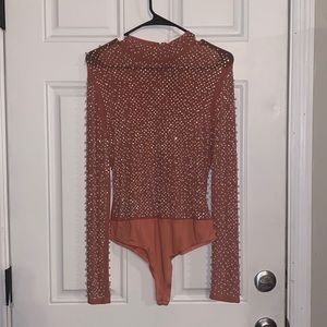 Fashion Nova - Pearl Mesh Bodysuit